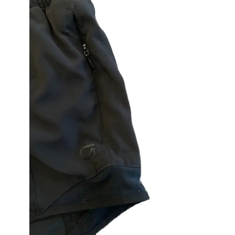GAP Teen Girls Black Running Shorts‎ Size M 8 Moisture Wicking Zipper Pockets